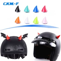 Accesorios Decorativos Creativos y Personalizados para Motocicletas, Coches Eléctricos y Cascos, para Hombres y Mujeres, Tipo Ventosa, Cuernos de Diablo