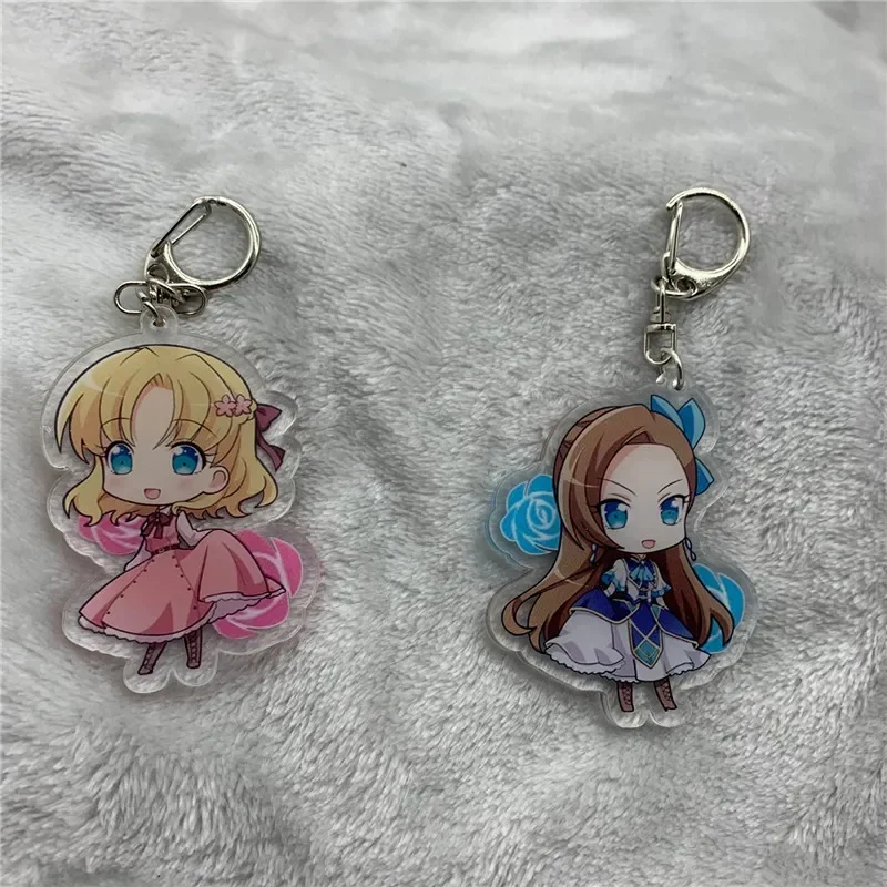 Anime chaveiro catarina claes geordo stuart acrílico chaveiro cinta figura pendurado acessórios 6cm
