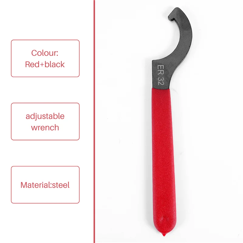 

AA91 6 Pieces Spanner Wrench Set Adjustable Coilover Wrench Spanners Hook Wrenches Tools Coilover Wrench Steel Spanner