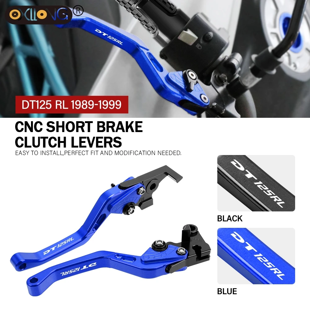 

CNC Aluminum Motorcycle Short Brake Clutch Levers Accessories Parts For YAMAHA DT125 RL DT125RL 1989-1999 DT 125 RL