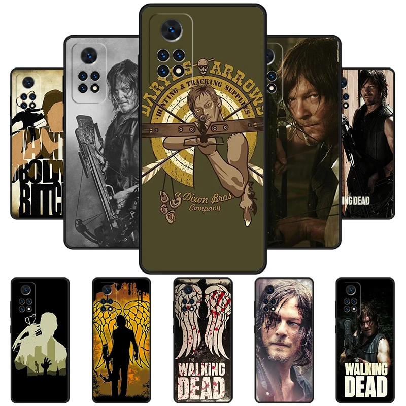 The Walking Dead Daryl Dixon Phone Case For Redmi Note 11 EPro 11S 10T 9S Promax 8 Pro Xiaomi Mi 11 12X 12S Ultra Cover