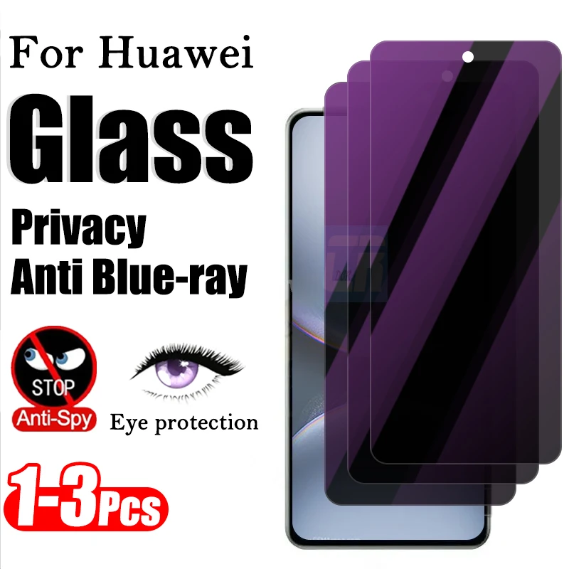 

1-3 шт. Защитное стекло с защитой от синего света и функцией конфиденциальности для Huawei Nova 15 14 13 12 11 10 9 SE 13i 12i 12s 11i, антишпионские защитные пленки для экрана