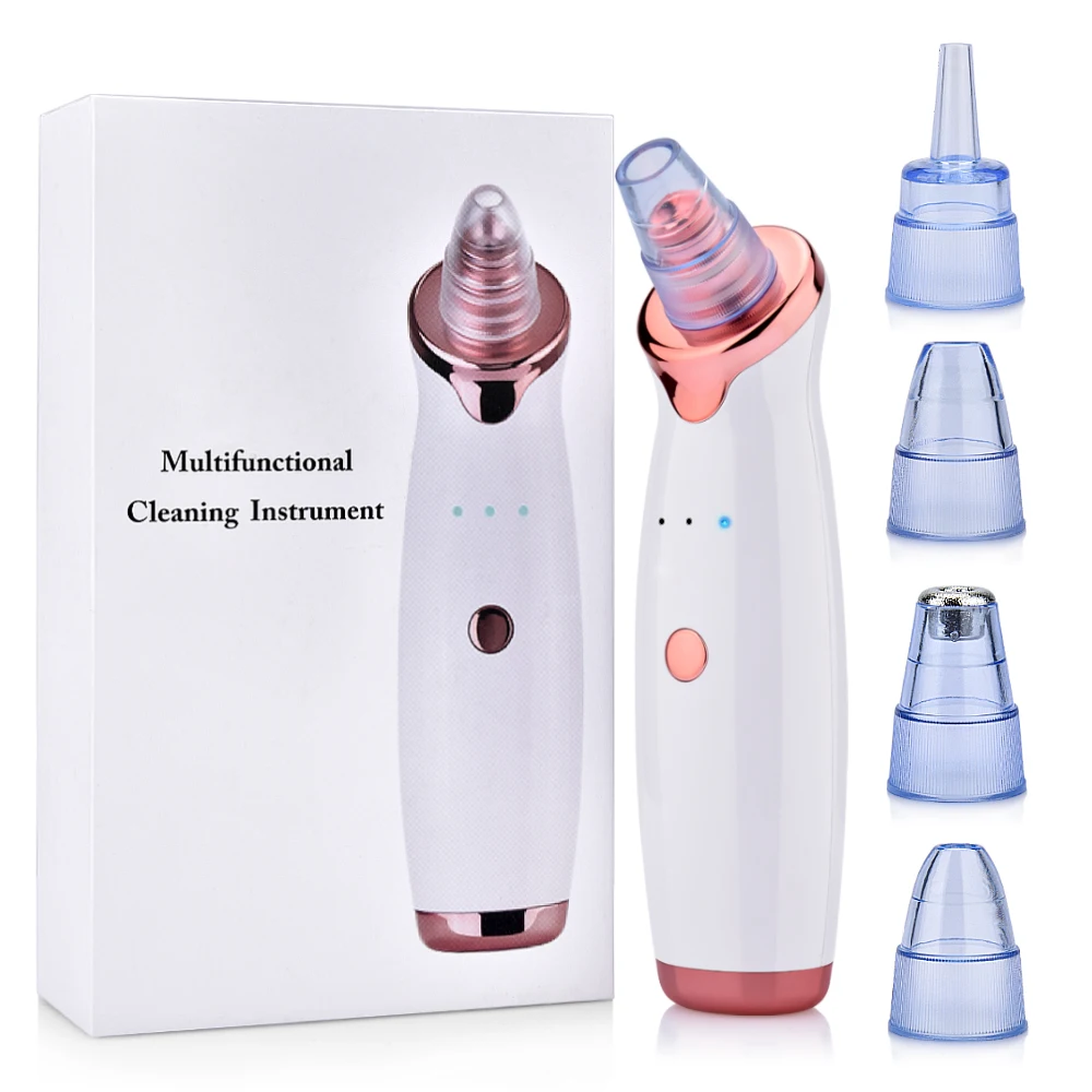 Electric Vacuum Blackhead Removal Facial Cleansing Black Spots Suction Acne Pimple Remover Beauty Instrument Skincare Tools