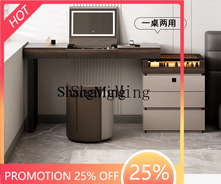 CL  chest integrated L-shaped corner with lock small apartment bedroom clamshell makeup table