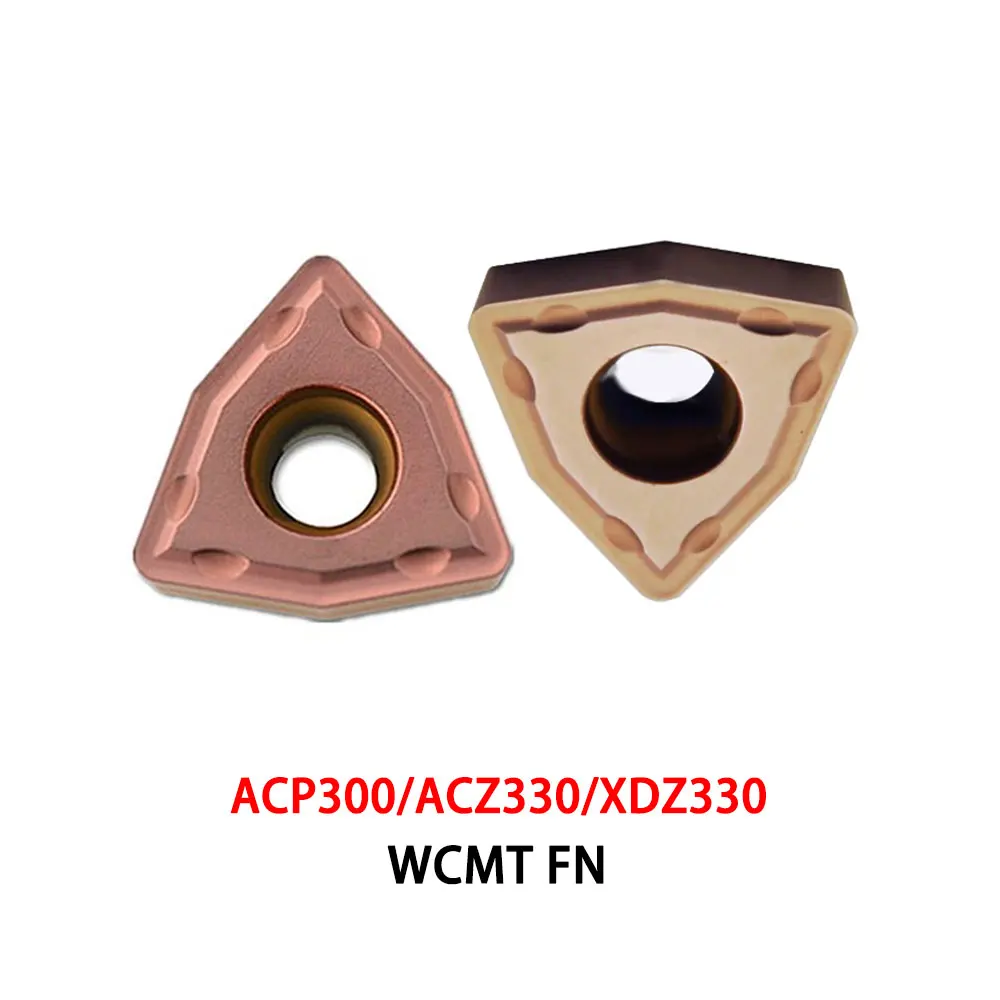 Original WCMT WCMT050308 WCMT06T308 FN WCMT050308FN WCMT06T308FN WCMT080412FN ACP300 ACZ330 XDZ330 Inserts CNC Lathe Cutter Tool