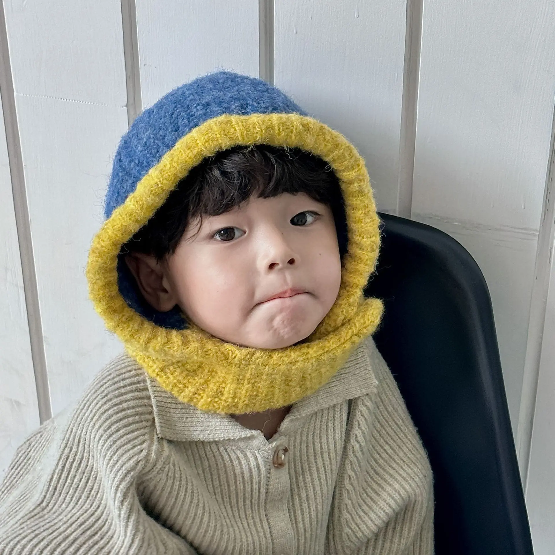 Gorro de Balaclava à prova de vento infantil, chapéus para esqui e neve, para meninos e meninas de 3 a 10 anos