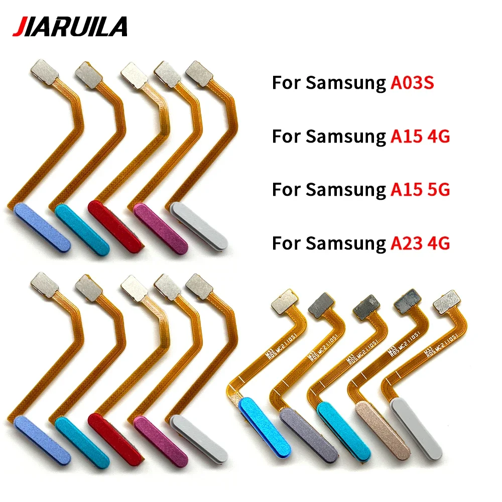 رائعة لسامسونج A03S A15 5G A23 4G بصمة الاستشعار الماسح الضوئي معرف اللمس موصل الكابلات المرنة