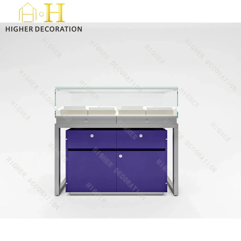 custom.Complete Jewelry Display Glass Display Cabinet Set Luxury Stand Creating a Cohesive High End Look