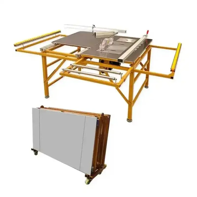 Mini Precision Sliding Table Saw Folding Circular Saw Digital Scoring Woodworking Saw for Wooden Processing