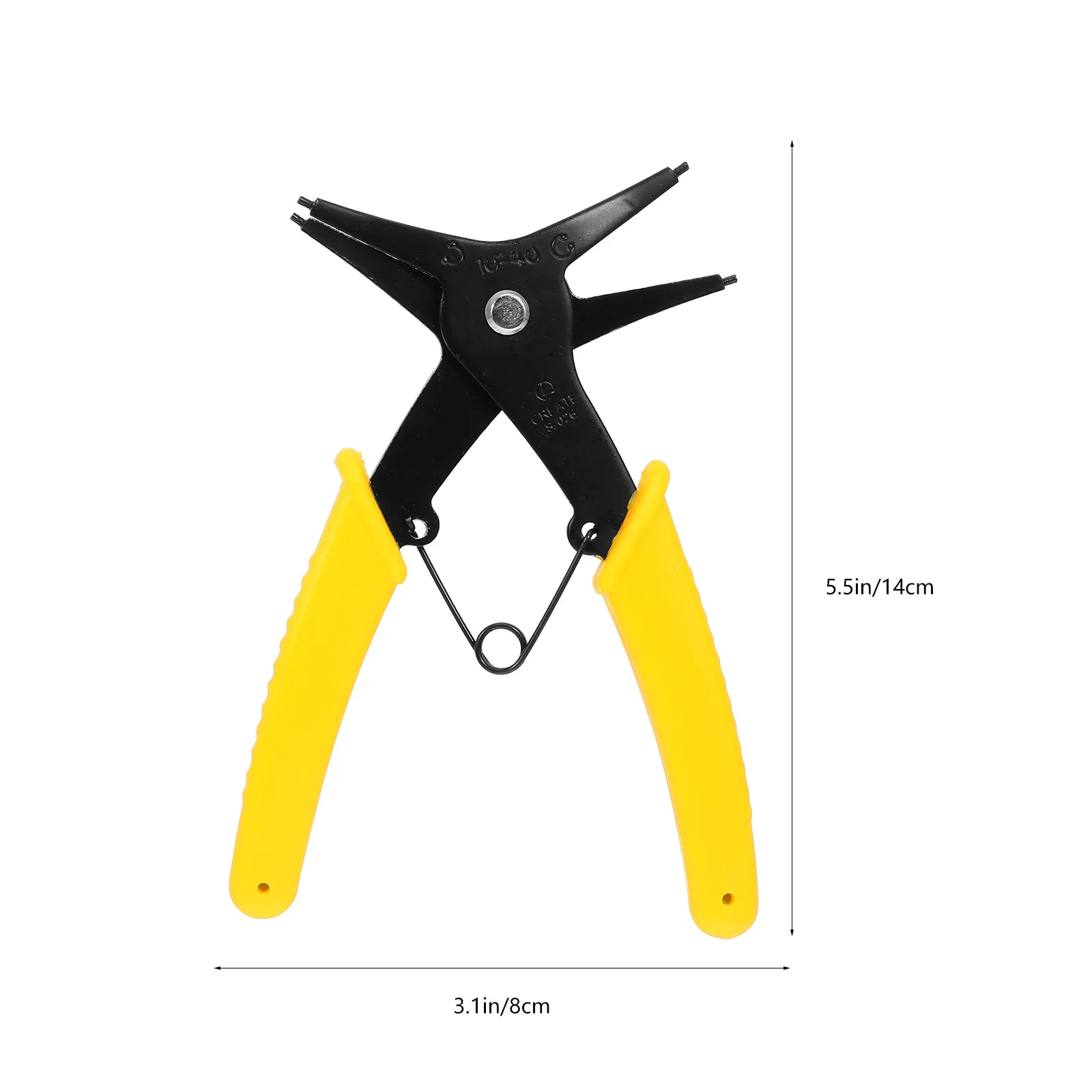 1Pcs Retainer Ring Plier Two-in-One Circlip Spring Removal Installation Tool Premium Steel Anti-Slip Handle Motorcycle Truck