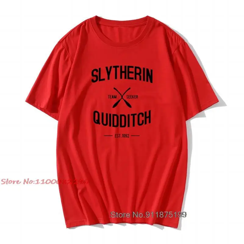 Camisetas hombre tee shirt Slytherin Quidditch Team t shirt casual Brand printed shirts cotton short sleeve t-shirt Summer tops