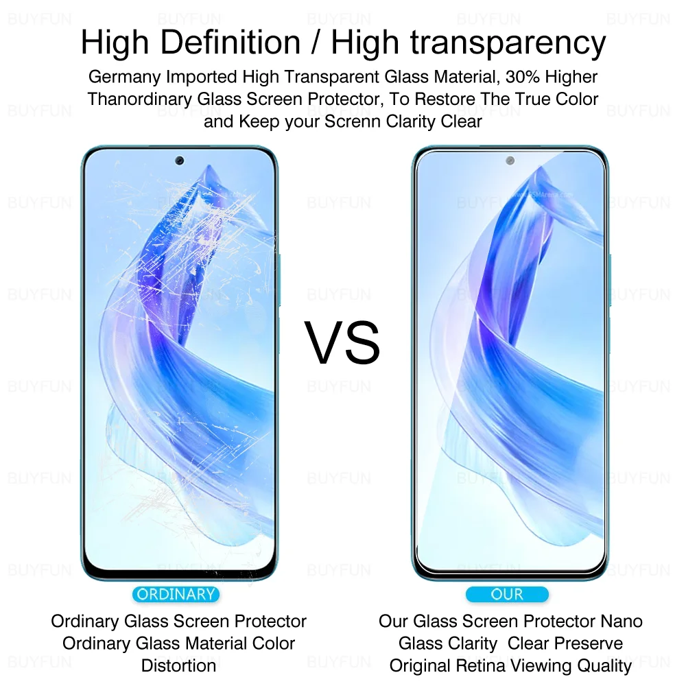 Pellicola salvaschermo 4 pezzi per Honor 90 Lite 5G vetro temperato protettivo Honer Honar 90 Lite Honor90 Light Honor90Lite 2023 6.7 pollici