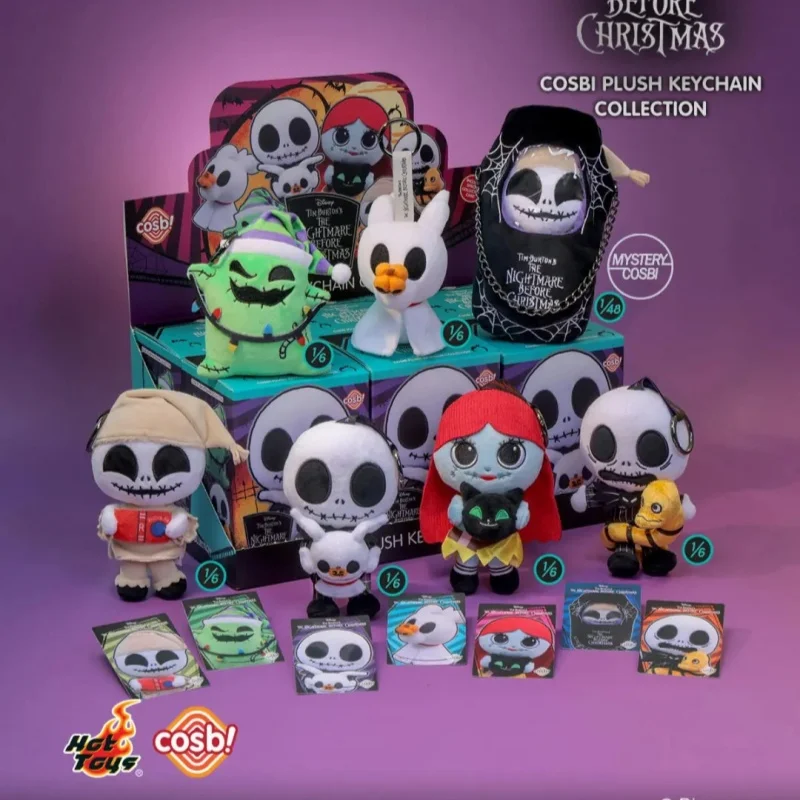

"The Nightmare Before Christmas" Jack & Sally New Keychain Cosbi Keychain Blind Box Gift