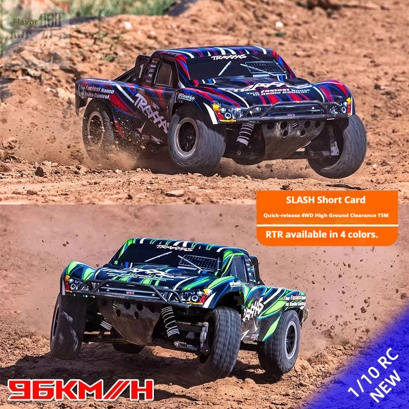 

1/10 Slash TSM RC Truck - 4WD High Chassis Electric Off-Road Short Course #68386-4