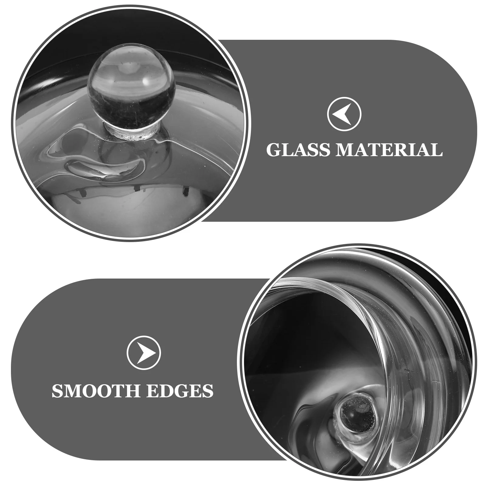 Glass Teapot Lid Heat-Resistant Transparent Cover Easy to Use for Tea Kettle Household Supply Tea Pot Lid