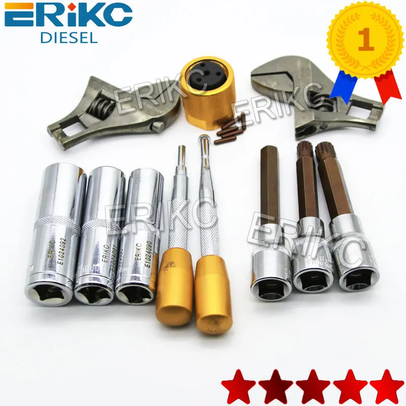 

11 PCS ERIKC Liseron Common Rail Injector Dismantling and Diesel Injector Removal Auto Body Repair Tools Total