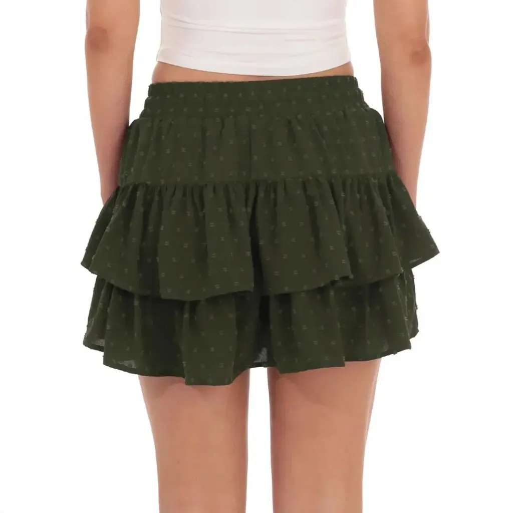 

Women's Lace-Up Adjustable High-Waist Skirt European And American Sports Fashion Anti-Glare Stressed Pants Style