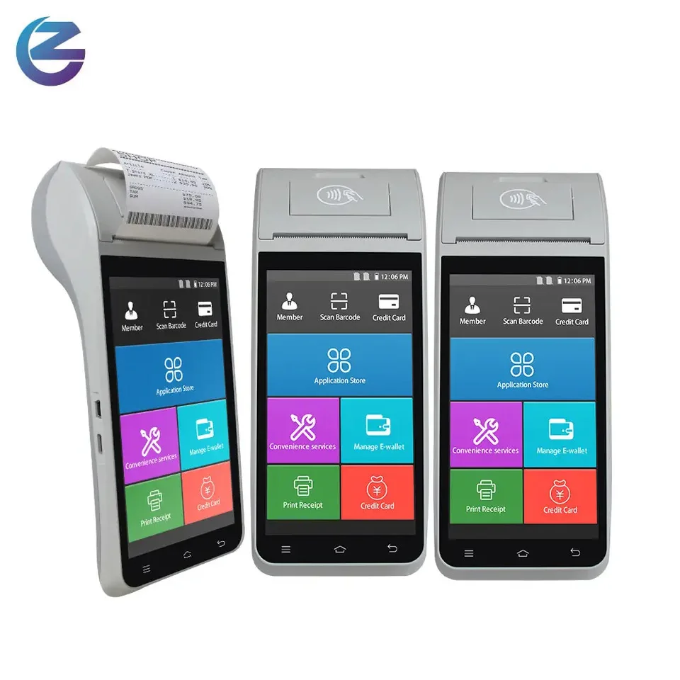 Hot Selling Z91 5.5 Inch 4G Android Handheld RFID POS Terminal With Printer And Android NFC Reader