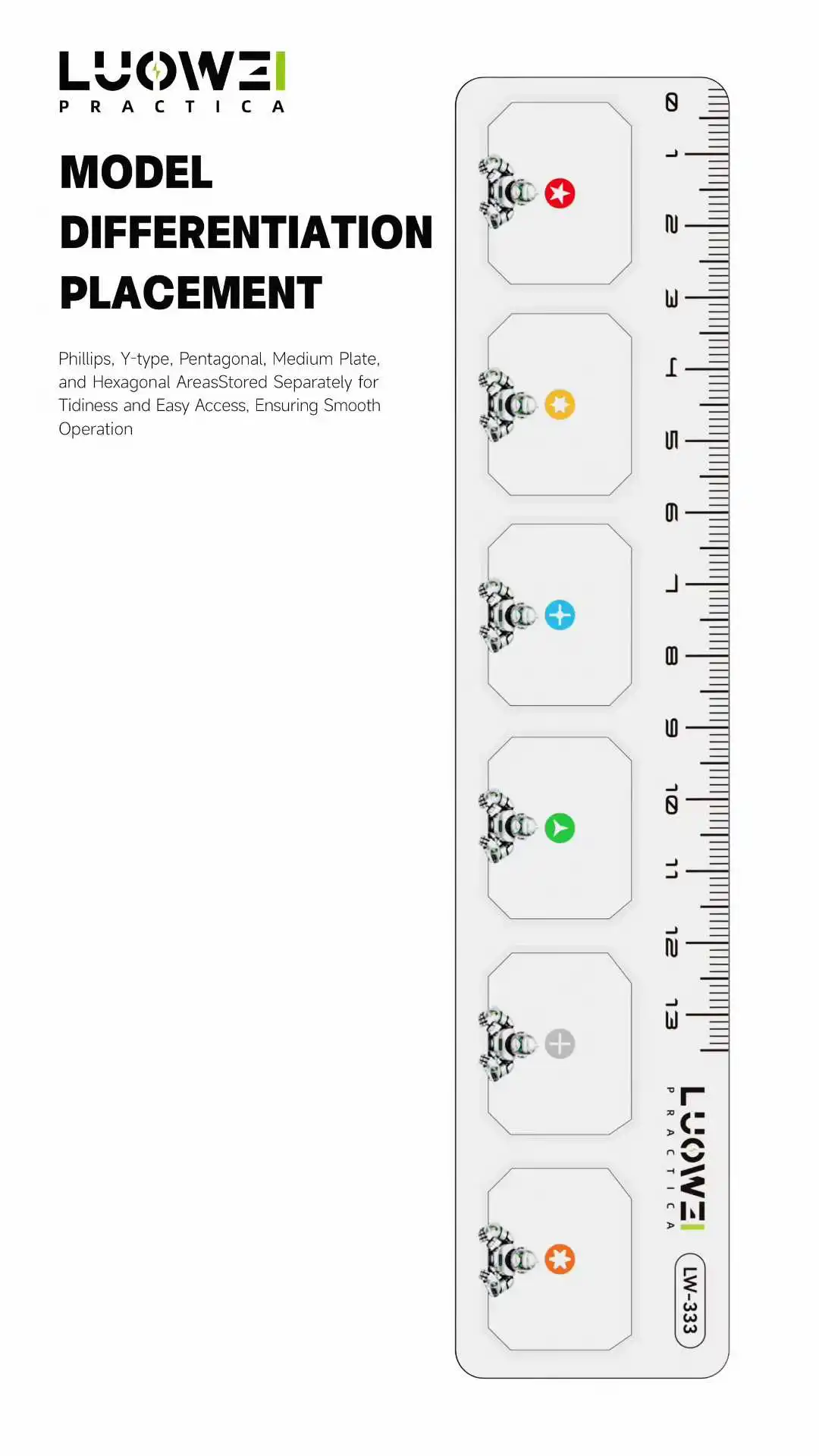 

LUOWEI-333 Screw Adsorption Pad Super strong adhesion, prevents screws from falling off; thickened and reinforced magnetic area