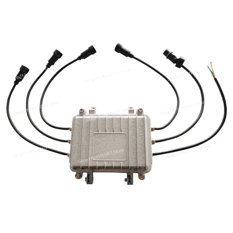 Waterproof 4-way Signal Amplifier Outdoor Stage Light DMX512 Amplifier Outdoor Waterproof Beam of Light Light Signal