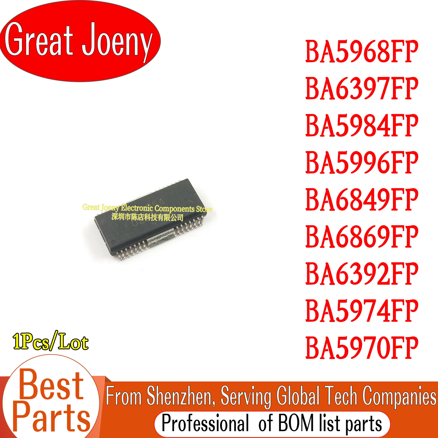 

BA5968FP BA5984FP BA5996FP BA6392FP BA6397FP BA6849FP BA6869FP BA5974FP BA5970FP IC Chipset HSOP-28
