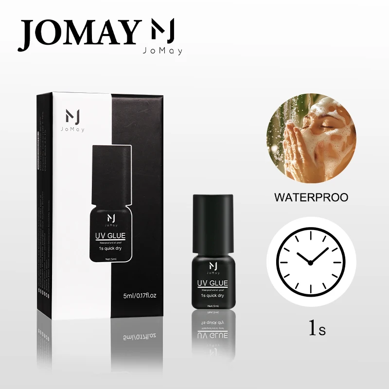 

JOMAY 5 Styles Eyelash Glue 0.3S Super Fast And Strong Adhesive For Eyelash Extensions Led UV Glue New Box