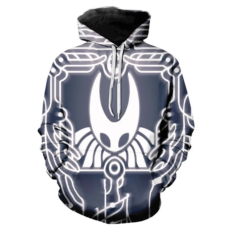 Men's Spring and Autumn Sports Shirt Anime Hollow Knight 3D Printed Hoodie Unisex Fashion Street Leisure Sports Pullover