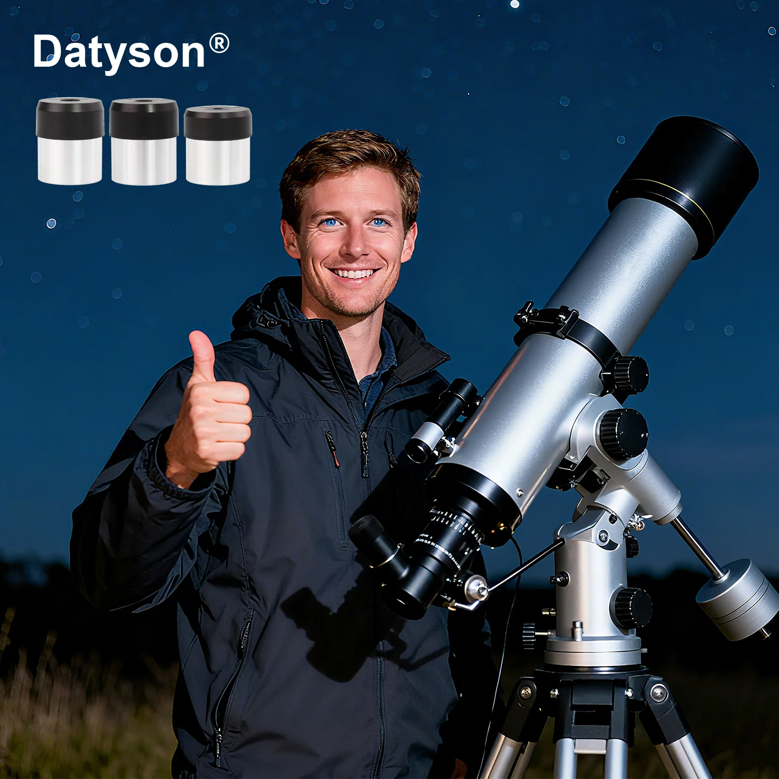 ملحقات عدسة التلسكوب عالية الطاقة مقاس 1.25 بوصة من Datyson SR4mm H12.5mm H20mm 5P9923DEF