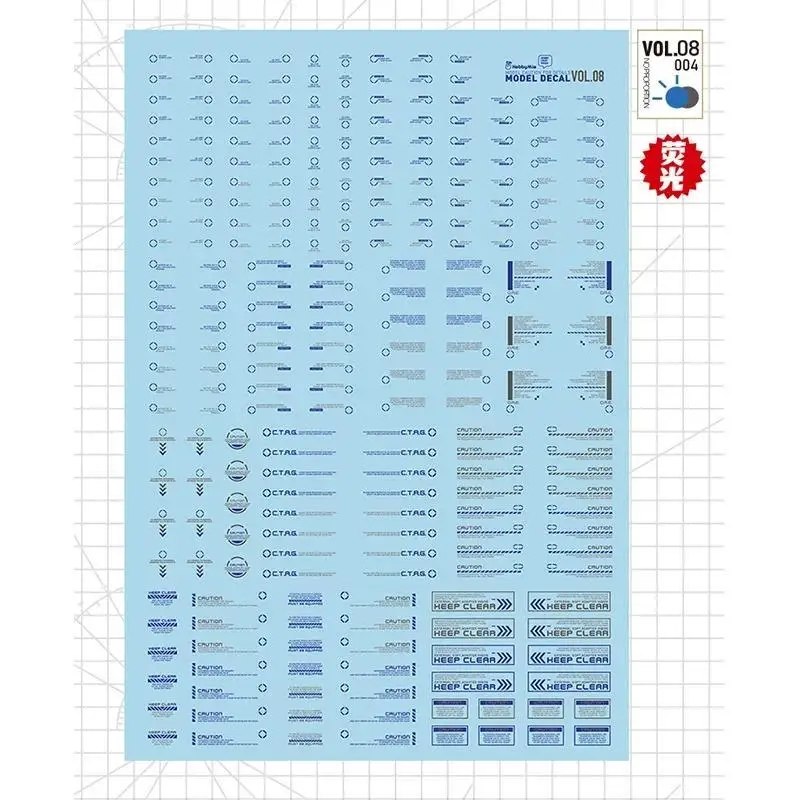 HOBBY MIO VOL.01-VOL.12 High Definition Universele Water Slide Transfer Decals voor Gunpla Mecha Schaalmodel Hobby DIY Accessoires