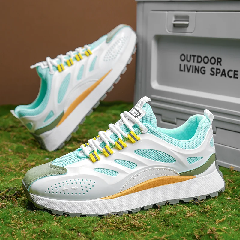 

New Men's Outdoor Sports Canvas Shoes – Lightweight & Comfortable Design with Thick Sole for Cushioning & Support. Ideal for Hik