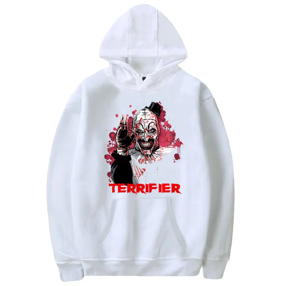 Terrifier 2 Horror Movie Clown Joker Hoodie Unisex Long Sleeve Women Men Hooded Sweatshirt Harajuku Streetwear New Clothes