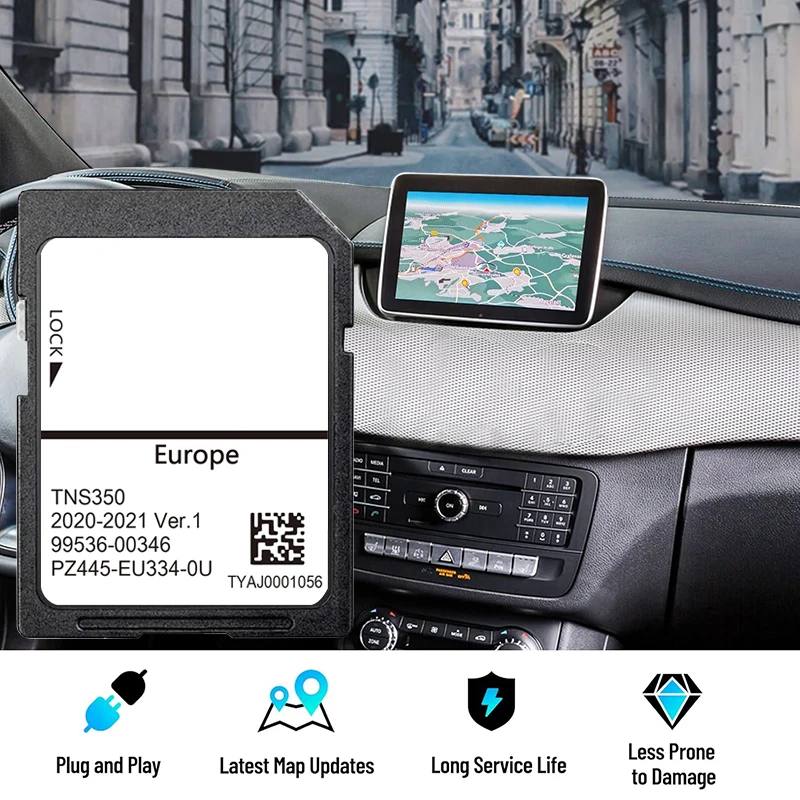 

Обновление карты ЕС Великобритании 2021/2022 навигационная GPS SD-карта для Toyota TNS350 Auris Corolla Hilux Land Cruiser 150 автомобиля PZ445-EU334-0U