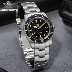 ADDIESDIVE Luxury Watch Ceramic Bezel C3 Luminous Bubble Mirror Glass Wristwatch Men Stainless Waterproof Quartz Watches AD2072