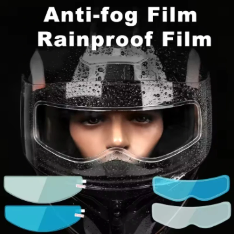

Moto Helmet Anti-fog Patch Film Rainproof Lens Film for Motorcycle Visor Clear Fog Resistant Motor Racing Accessories Universal