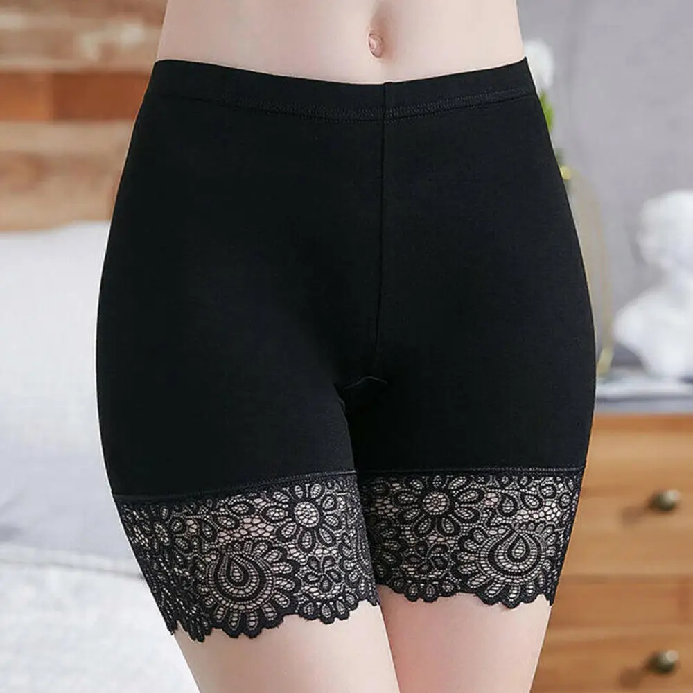 Women's Panties Lace Seamless Safety Short Pants High Waist Elastic Stretch Shorts Briefs Slimming Underwear Ladies Lingerie New