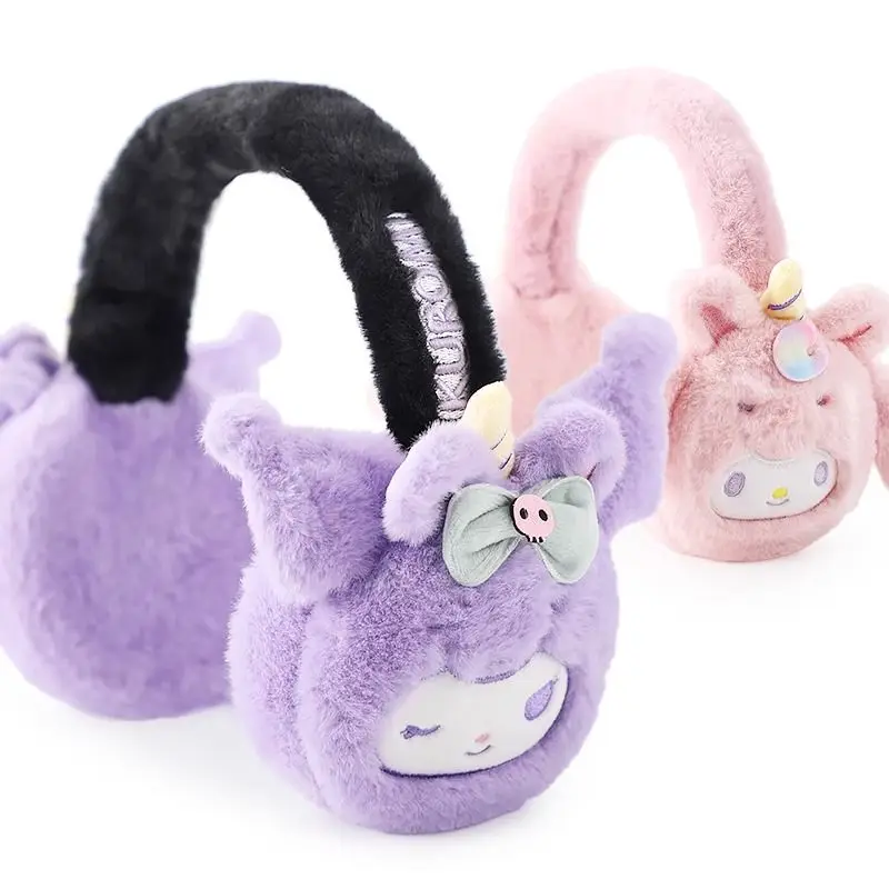 Cache-oreilles chauds en peluche douce Sanurgente Anime, cache-oreilles mignons, Cinnamoroll My Melody, protection contre le froid en plein air, cadeau d'hiver, Kawaii