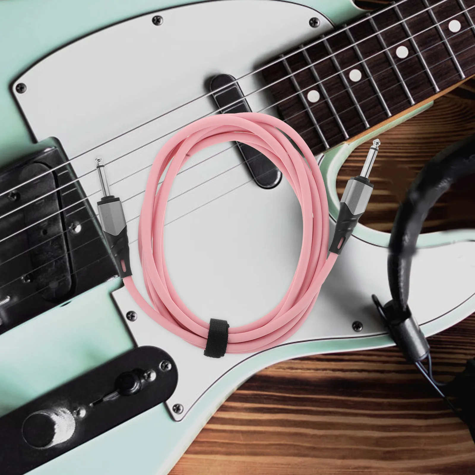 Cavo per Strumenti Musicali da 3 Metri con Riduzione del Rumore, Cavo Patch per Chitarra Elettrica e Basso, Connettore da 6,5mm per Registrazione dal Vivo