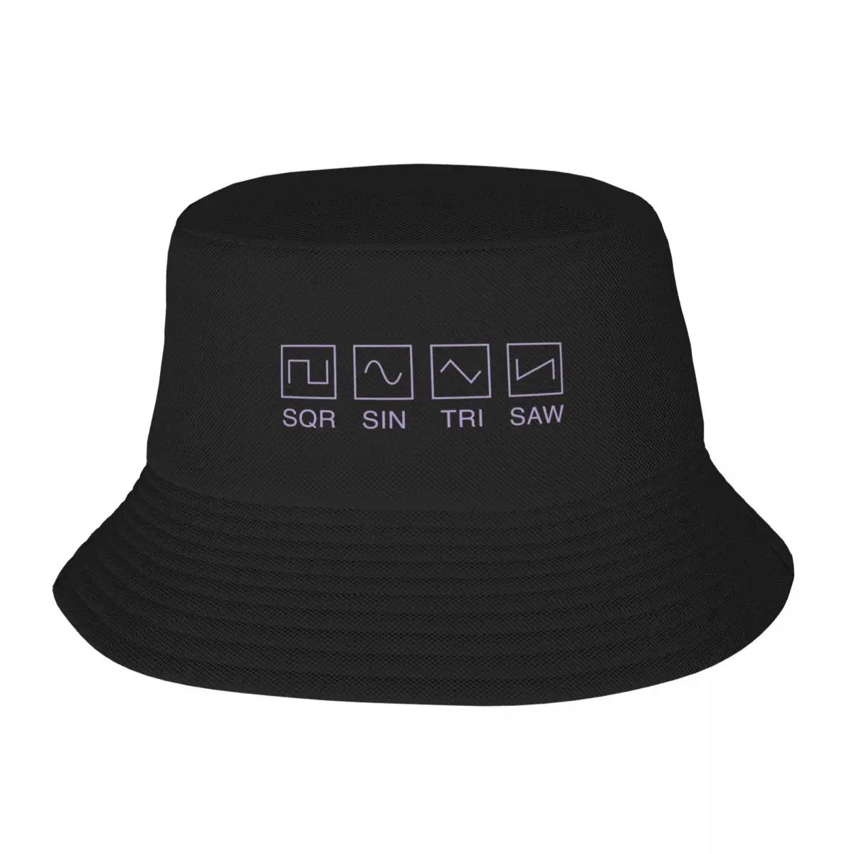 Synthesizer Waveforms for Electronic Musician Bucket Hat Golf Trucker Hat hiking hat Women's Hats Men's