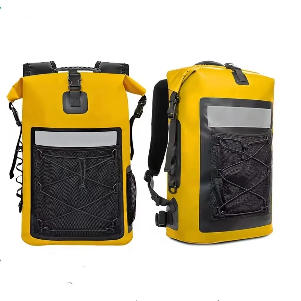 35L Waterproof Dry Bag Backpack Roll Outdoor Rucksack Rafting Swimming Boating Camping Hiking Travel Bag with Mesh Pocket