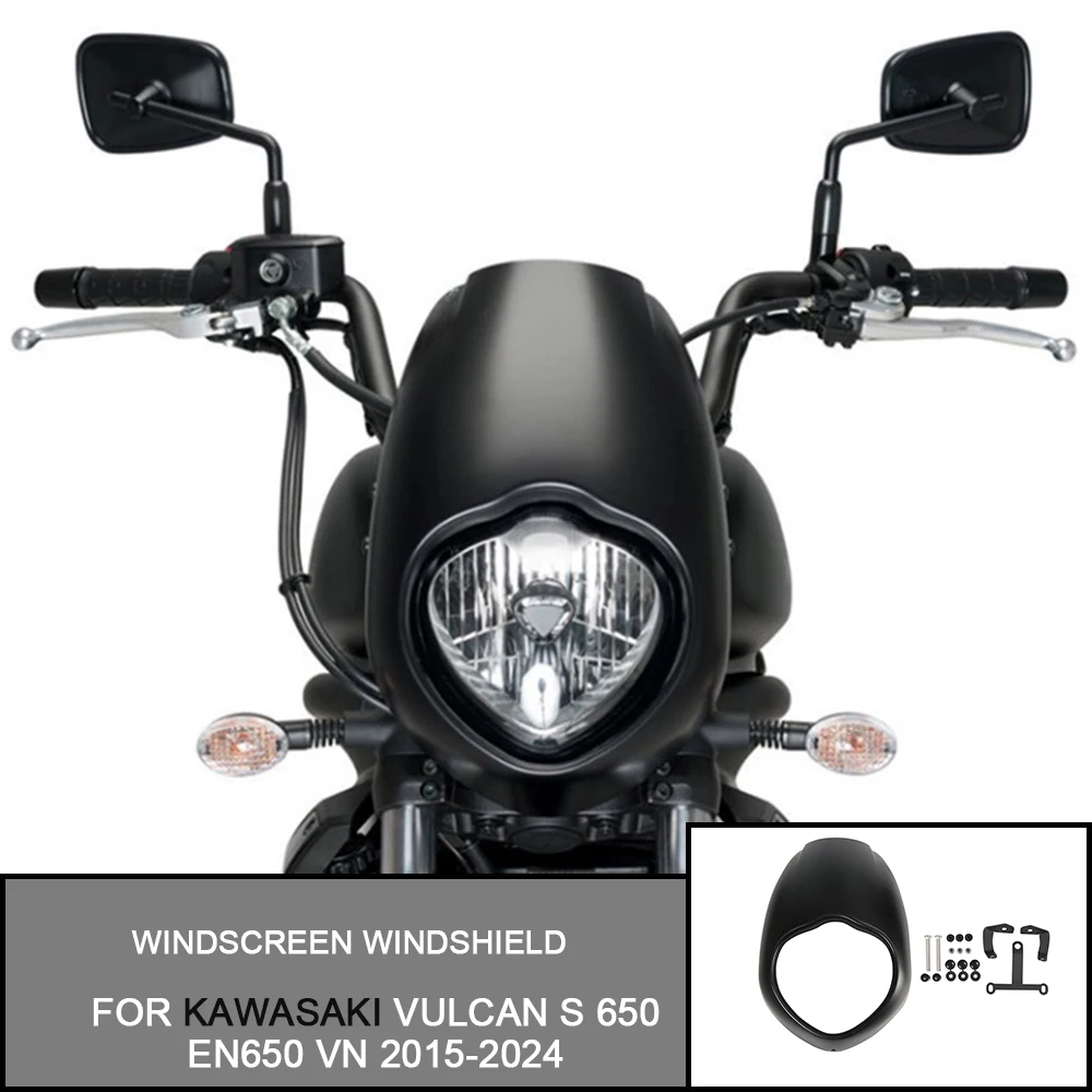 

For Kawasaki vulcan S 650 Windscreen Windshield Fairing Wind Deflector For Kawasaki vulcan S 650 2015-2024 Motocycle Part