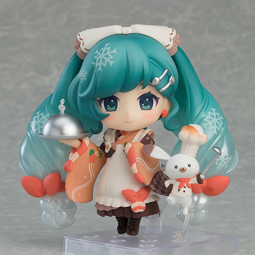 [In Stock] Original Good Smile Company Hatsune Miku Nendoroid 2339 Miku Rabbit Yukine Snow Winter Delicacy Ver. 10Cm Figure