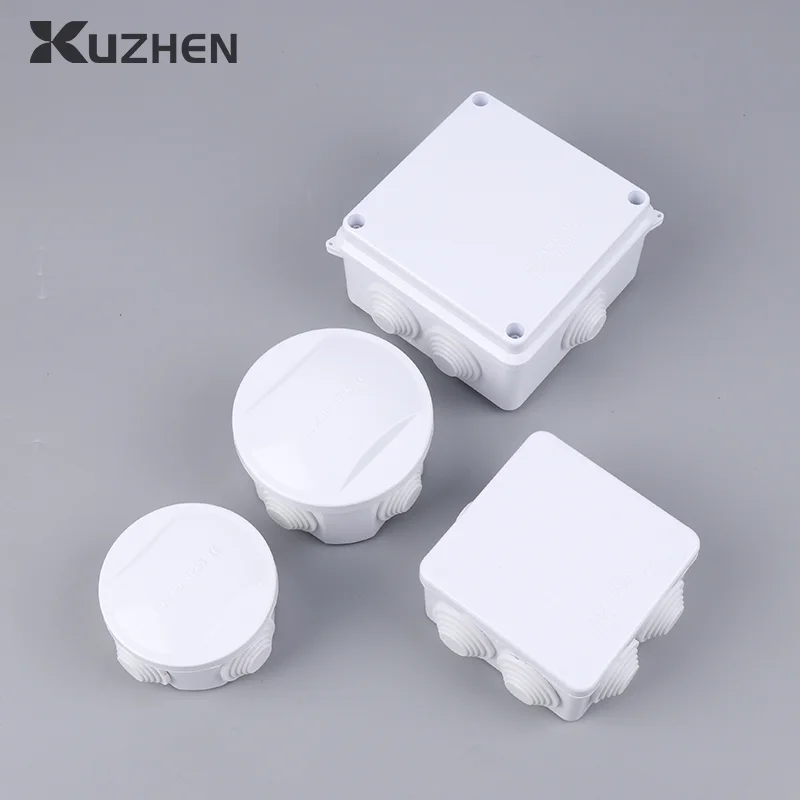 White Connection Cable Branch DIY Waterproof IP65 Power Case Junction Box Indoor Wire Shell Electric Control Boxes