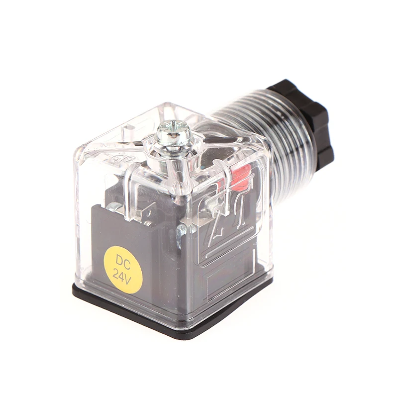 Hydraulic solenoid valve plug with lamp plugsolenoid junction box solenoid coil connector DC24