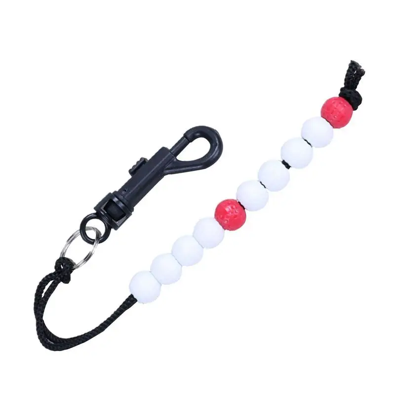 

Golf Stroke Score Counter Golf Beads Score Counter With Clip Golf Scoring Bracelets For Women Portable Golf Counting Supplies