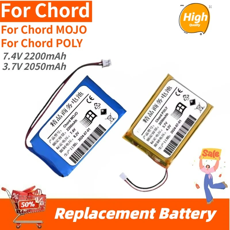 

High Quality Battery 2200mAh 2050mAh for Chord MOJO / POLY Brand New Replacement Battery