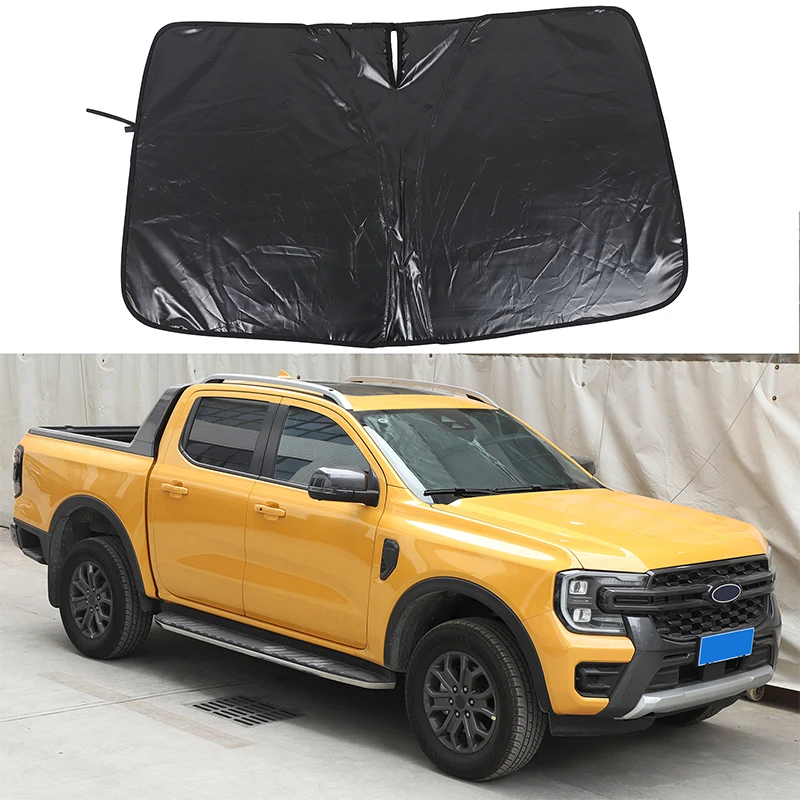 

Car Windshield Sun Shade Cover Foldable Front Window Sun Visor Parasol Sunshade Cover Car Accessories For Ford Ranger 2015-2024