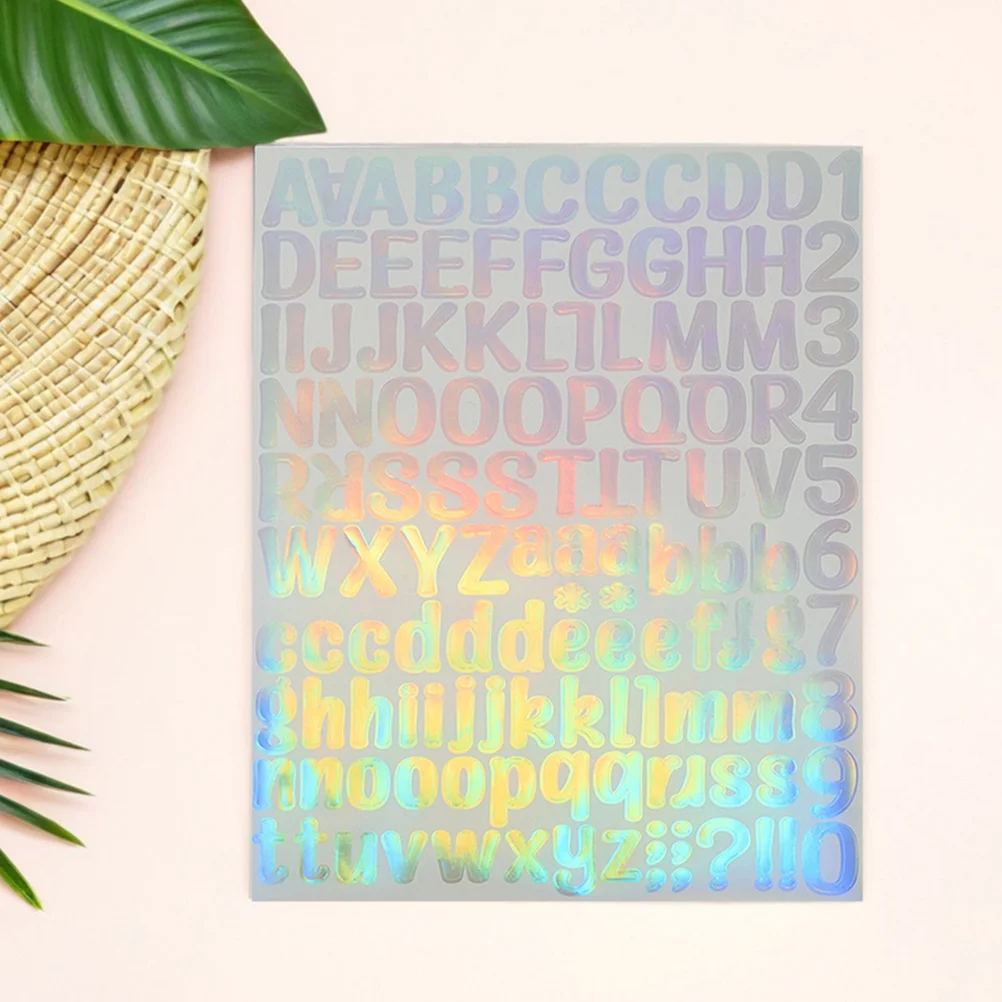 8 أوراق مقاومة للماء من الفينيل المجسم الأبجدية ملصقات ذاتية اللصق رقم الحروف الشارات لصندوق بريد القصاصات بنفسك في الهواء الطلق #2