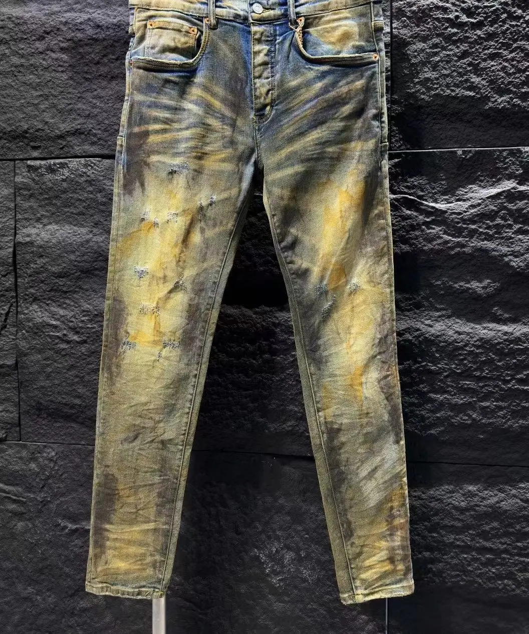 

aa6570 Fashion men jeans 2024 Popular European Design party style men's Clothing