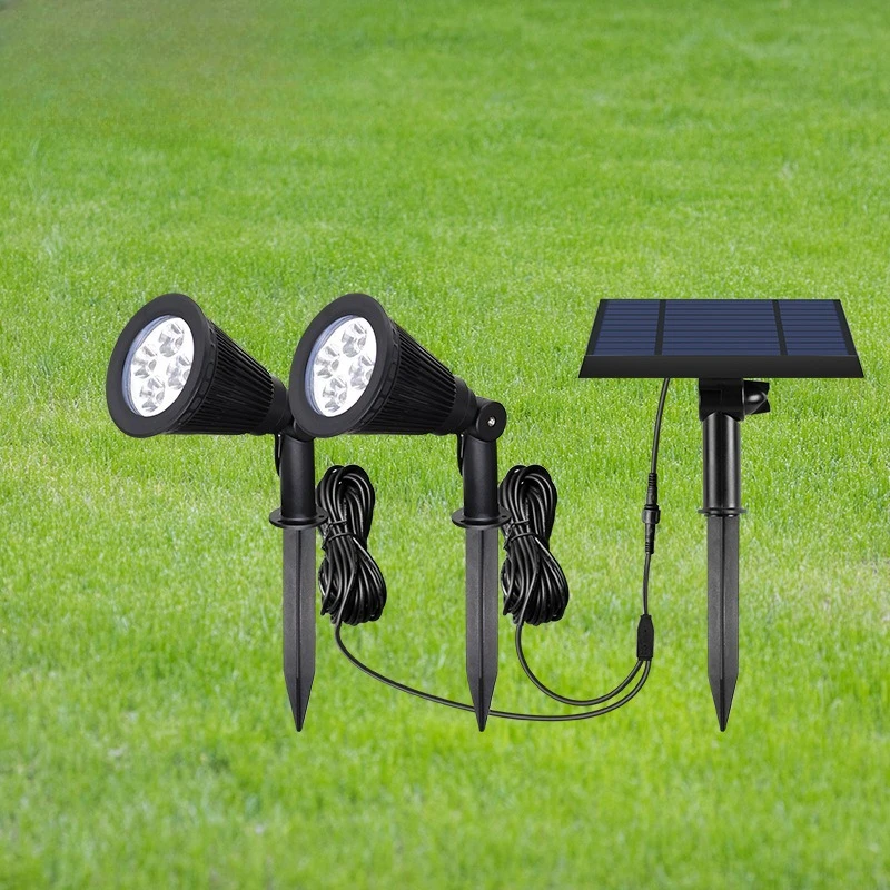

New solar split test light LED outdoor landscape floor insertion garden spotlight courtyard lawn light street light