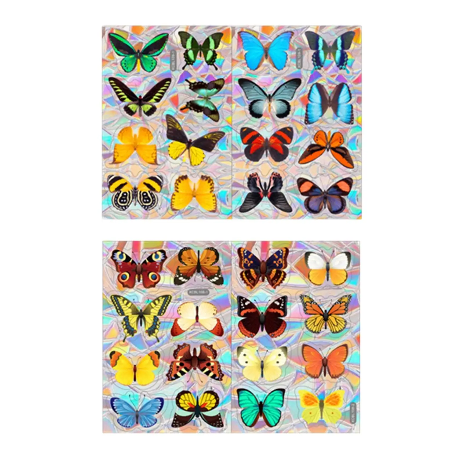 Rainbow Window Cling Colorful Prevent Birds Strikes Static Cling Window Film